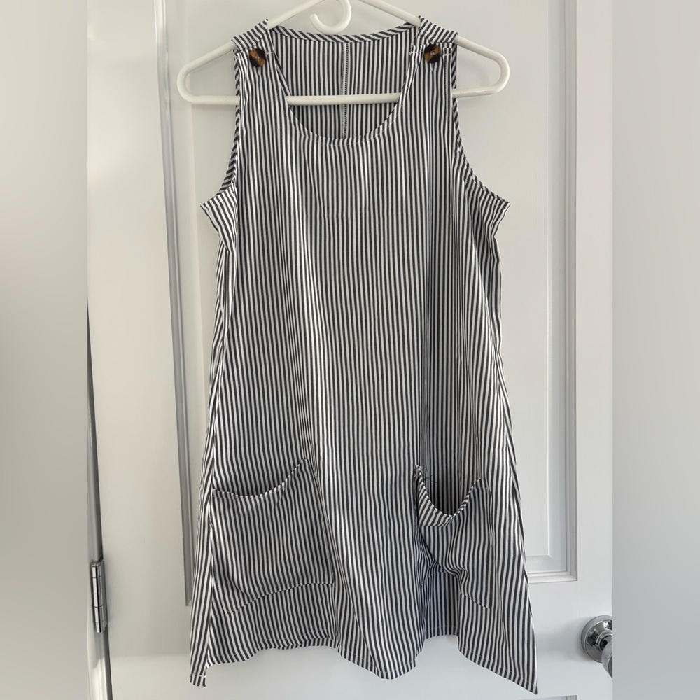 Striped Sleeveless Dress